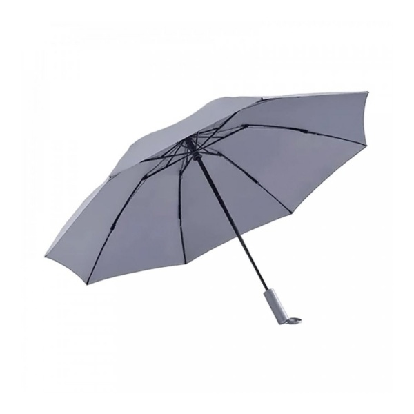 Зонт автоматический с фонариком 90 Points, серый